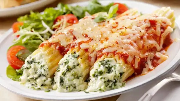 Món rau bina và Ricotta Cannelloni.