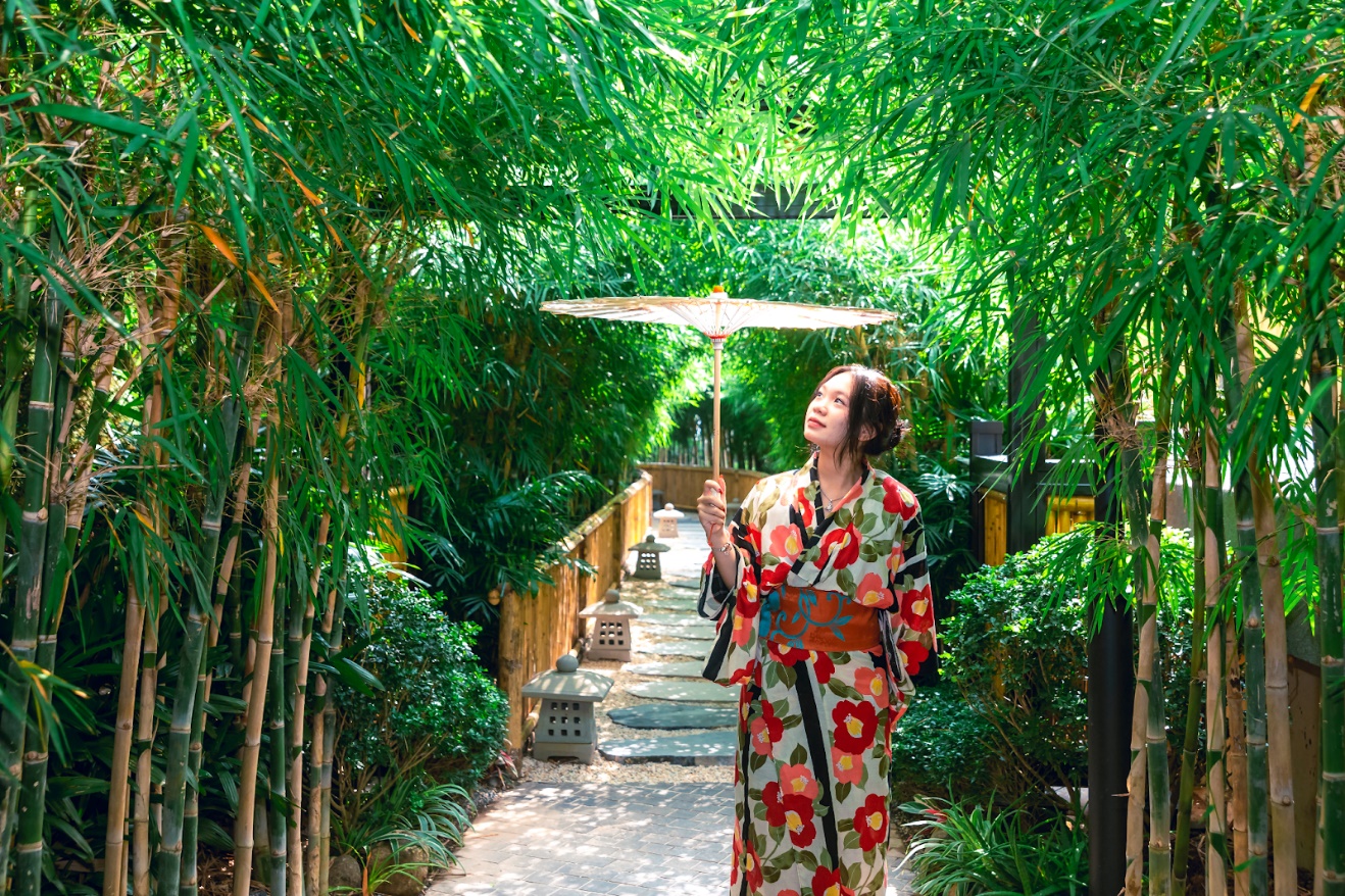 Những góc check-in cực mê tại Matsuri Garden (Ohayo Onsen & Spa)