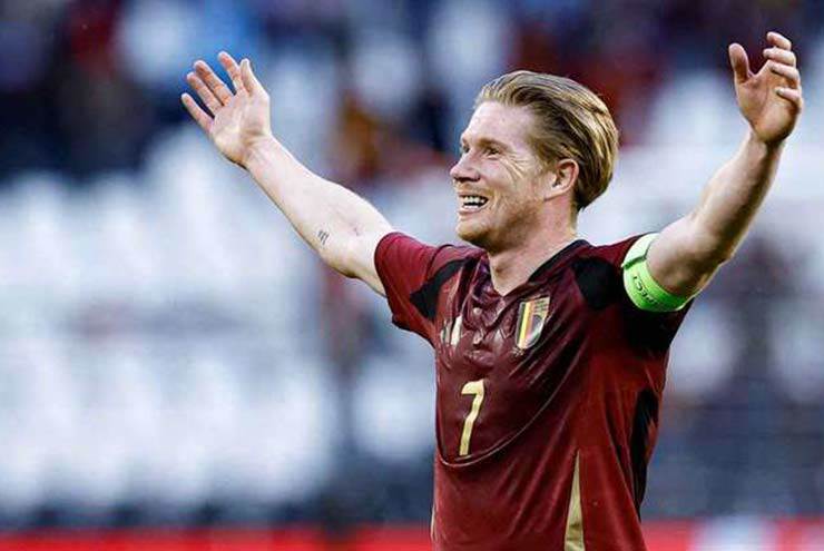 De Bruyne took advantage of the opportunity to score in his 100th match for the Belgian national team