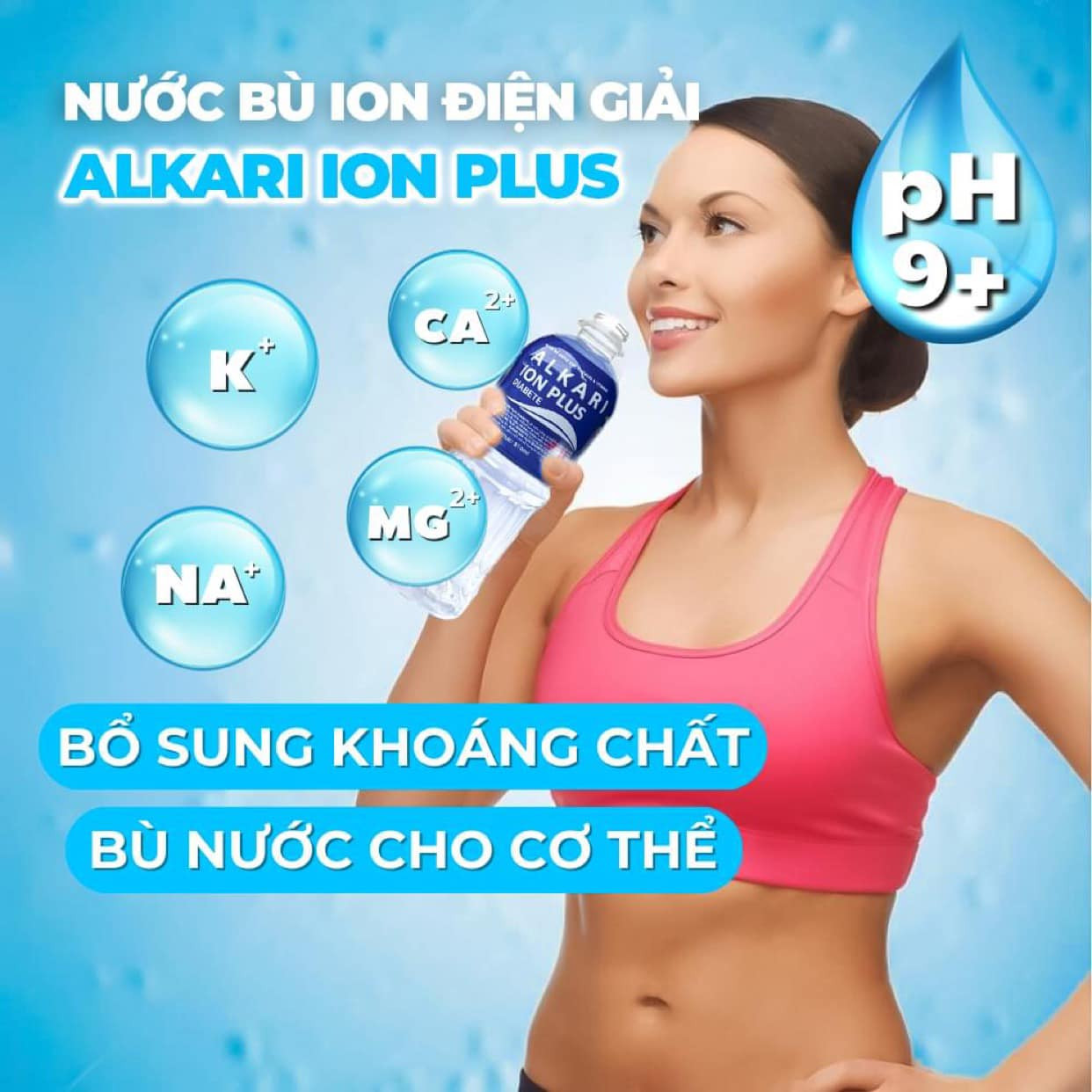 Bí quyết bù nước trong mùa hè nóng nực là bổ sung Alakari Ion Plus mỗi ngày&nbsp;