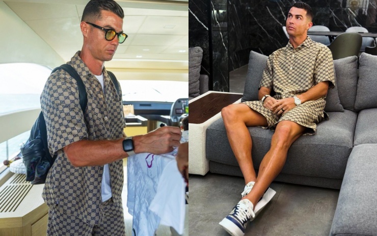 Cristiano Ronaldo diện đồ xa xỉ ton-sur-ton - 2