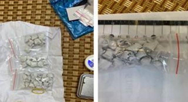Số ma túy công an thu giữ tại nhà Nguyễn Thị Tần. Ảnh: Công an Nam Định