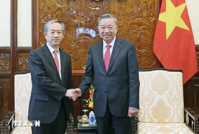 Chủ tịch nước Tô Lâm tiếp Đại sứ Trung Quốc - 1
