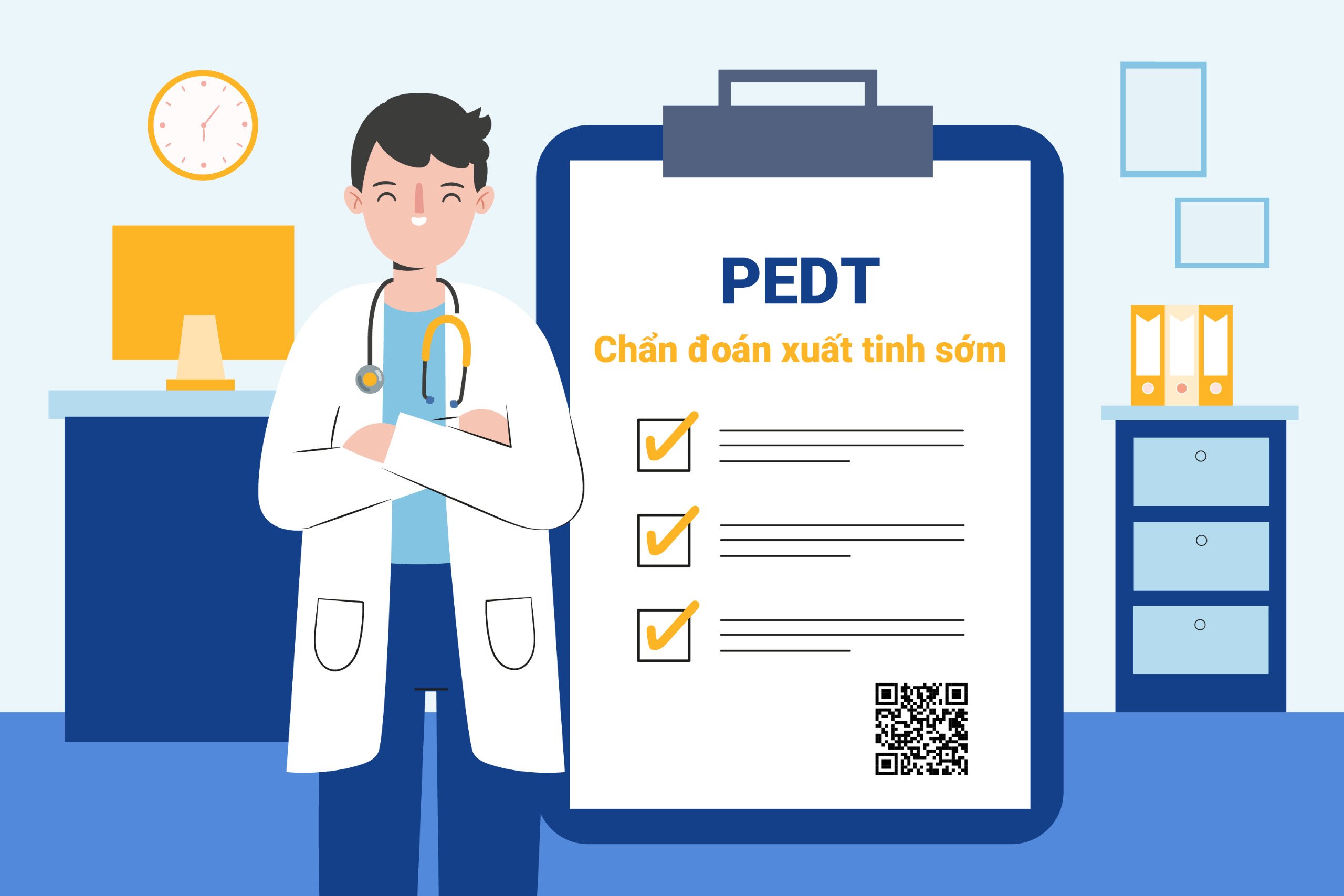 Bộ công cụ PEDT được sử dụng để chẩn đoán xuất tinh sớm