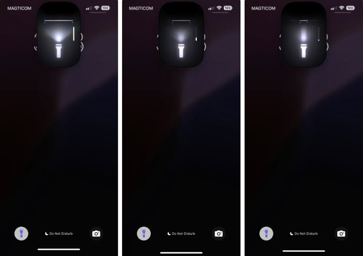 iOS 18 cung cấp khả năng tùy chỉnh độ rộng bán kính chiếu sáng cho đèn pin.