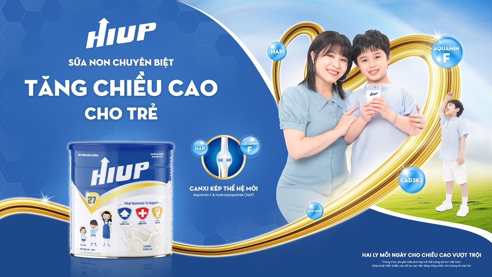 HIUP – Sản phẩm dinh dưỡng phát triển chiều cao cho trẻ