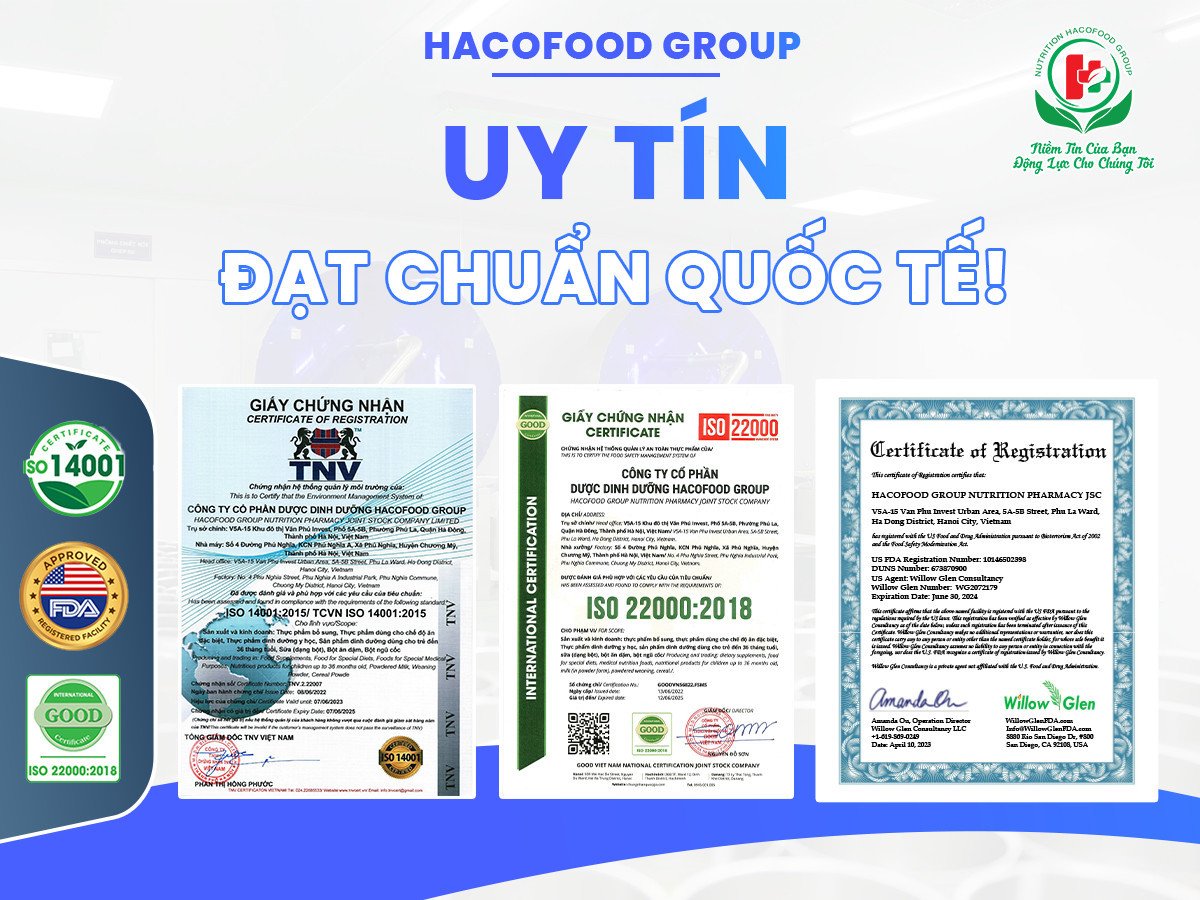 Nhà máy hiện đại tiêu chuẩn quốc tế Hacofood Group