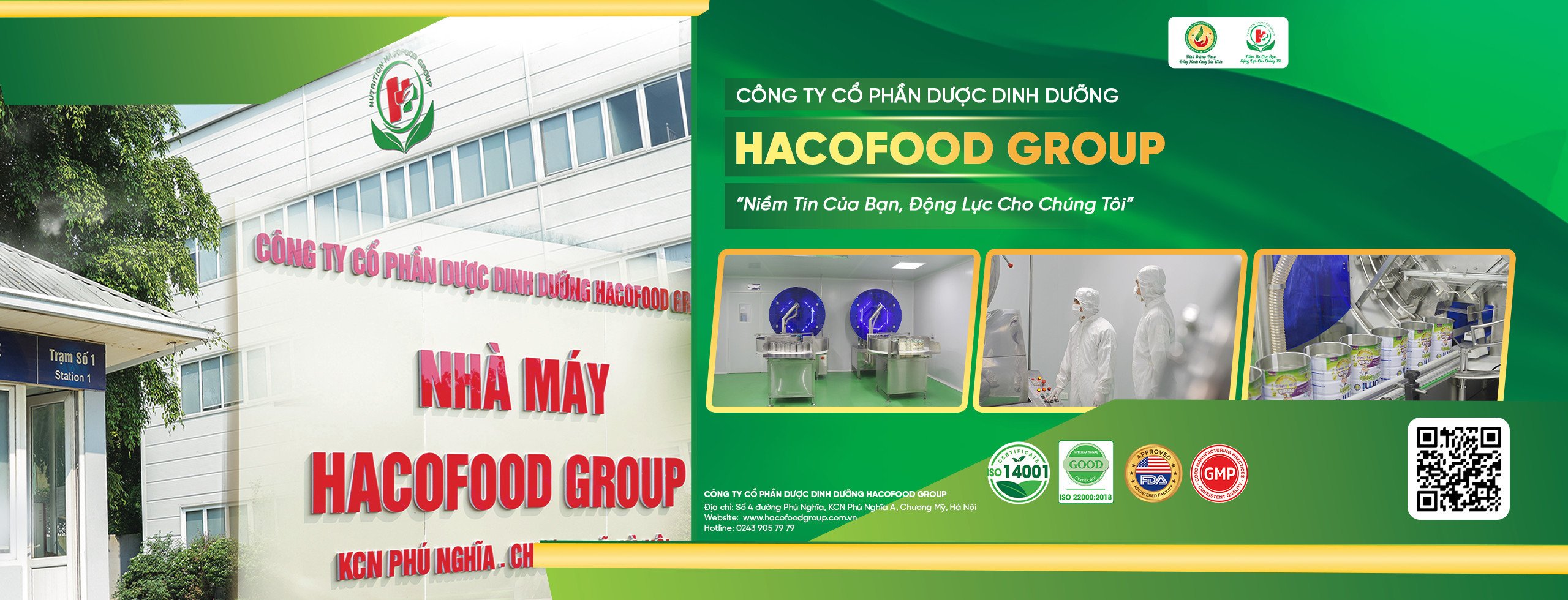 Nhà máy hiện đại tiêu chuẩn quốc tế Hacofood Group