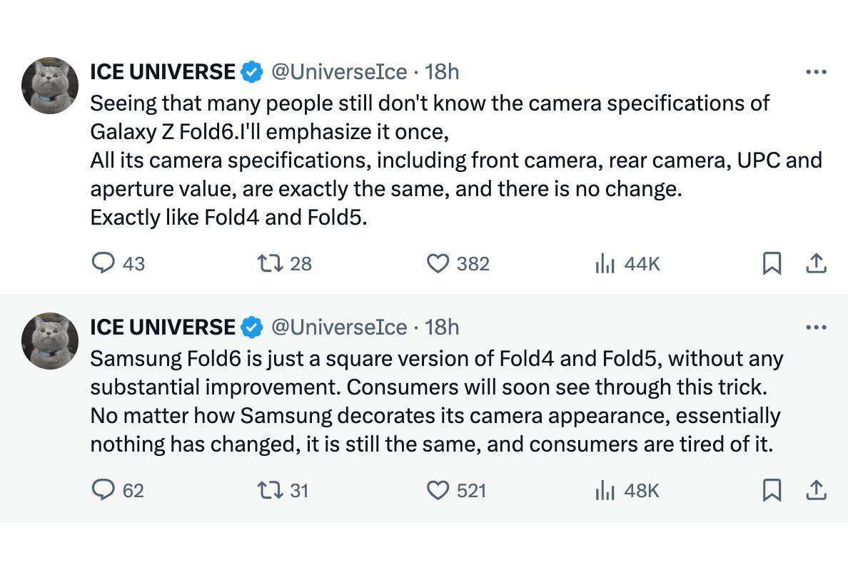 Rumors about the photography capabilities of Galaxy Z Fold 6.