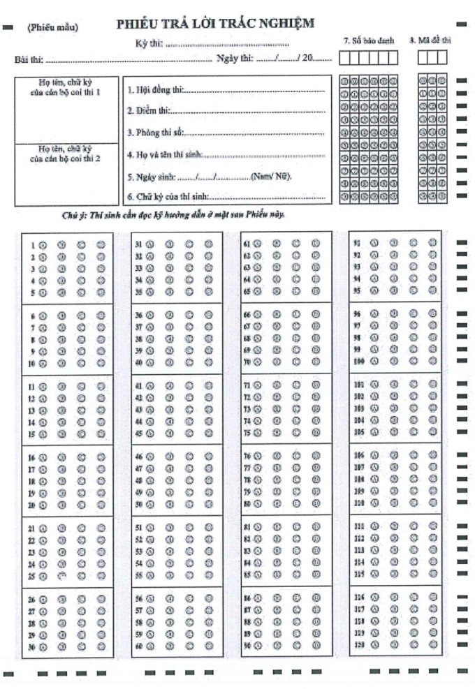 Bộ Giáo dục đổi mẫu giấy thi tốt nghiệp THPT - 2