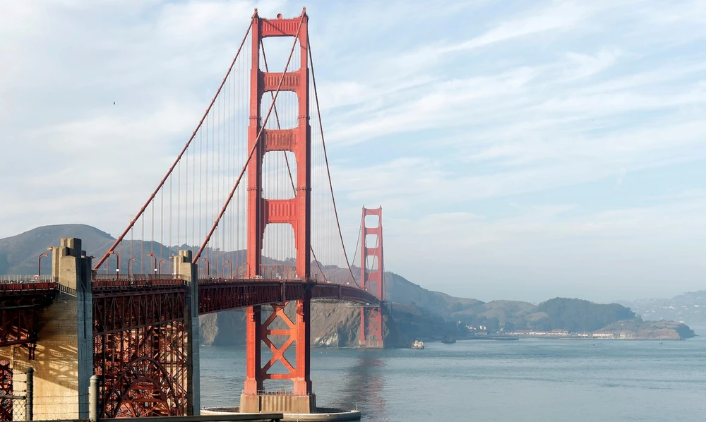 Cầu Cổng Vàng ở TP San Francisco (bang California, Mỹ). Ảnh: REUTERS