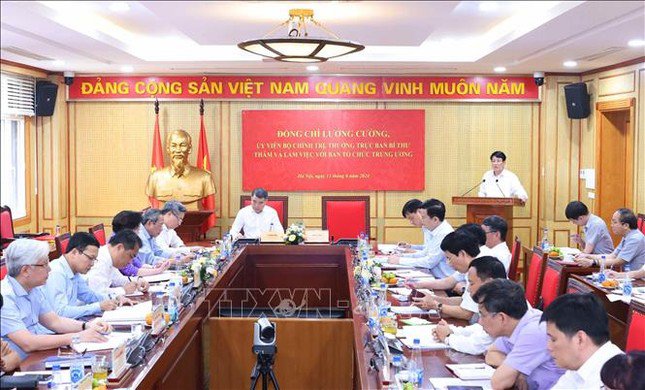 Toàn cảnh cuộc làm việc. Ảnh: TTXVN.