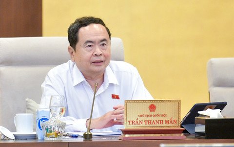 Chủ tịch Quốc hội Trần Thanh Mẫn tại phiên họp