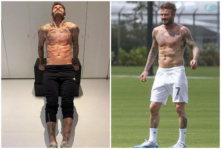 Beckham is still very stylish in middle age.