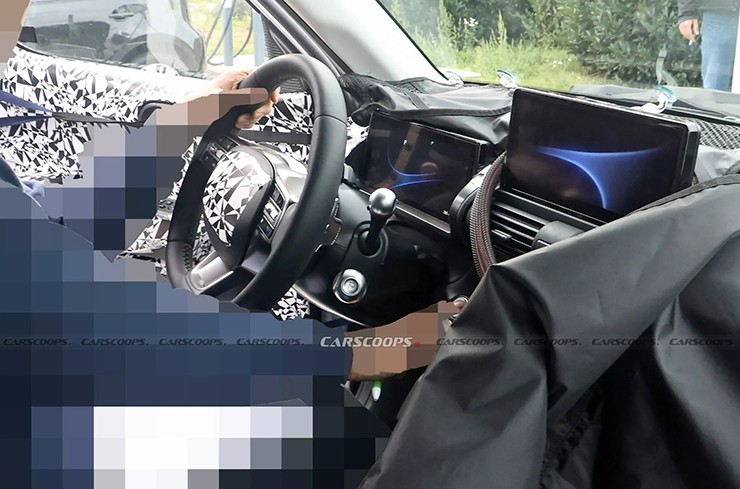 Hình ảnh nội thất rò rỉ của Hyundai Inster thử nghiệm. Nguồn: Carscoops