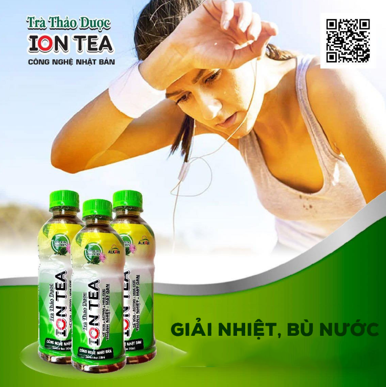 Uống trà ION TEA giúp giải nhiệt, bù nước, bổ sung năng lượng cho ngày hè oi bức