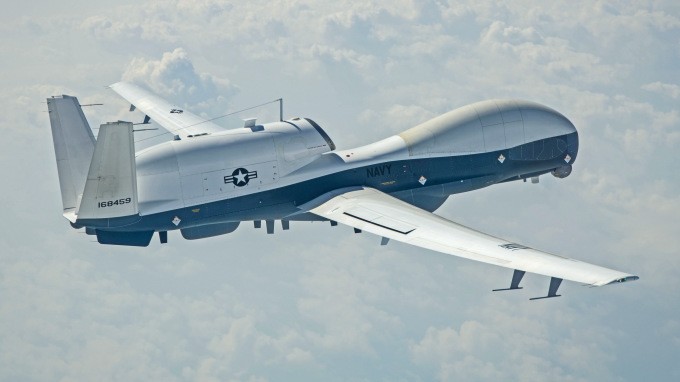 Một chiếc MQ-4C bay thử hồi năm 2021. Ảnh: US Navy