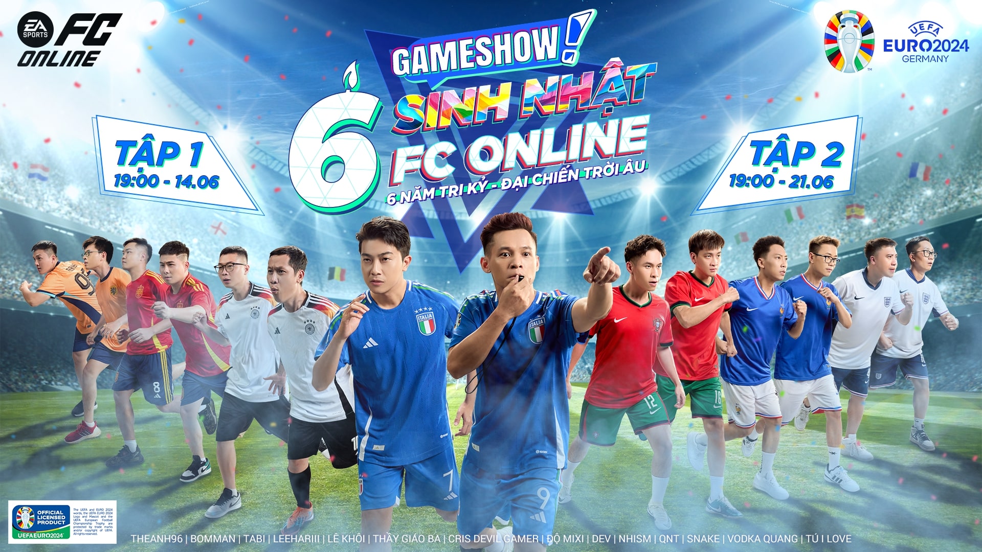 Độ Mixi - Cris Devil Gamer lần đầu tiên “cầm còi” tại Gameshow Sinh nhật 6 tuổi FC Online - 1