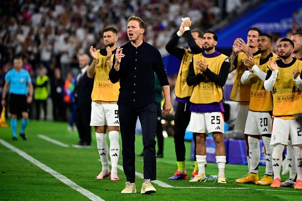 Thầy trò Nagelsmann được ví như ngựa ô cho chức vô địch Euro 2024. Ảnh: GETTY.