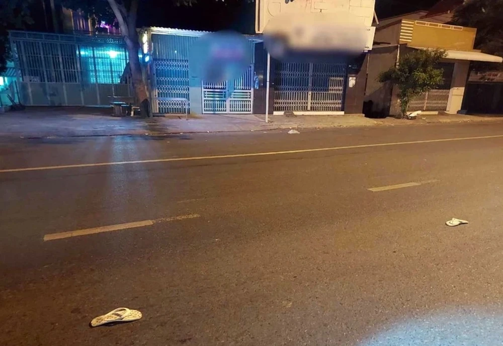 Hiện trường vụ hỗn chiến.