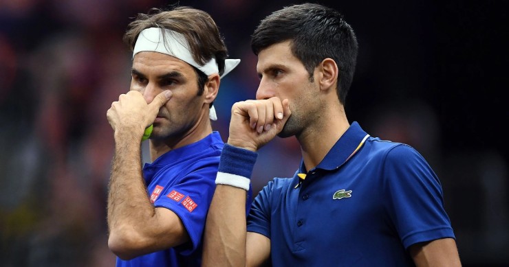 Federer và Djokovic "to nhỏ" với nhau tại Laver Cup