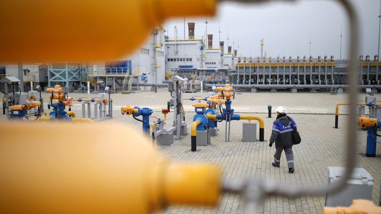 Trạm nén khí Russkaya thuộc hệ thống đường ống dẫn khí đốt TurkStream ở vùng Krasnodar, Nga.