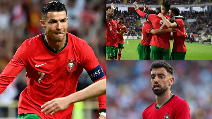 Ronaldo kiến tạo cho Fernandes nhưng giữa họ vẫn có vấn đề