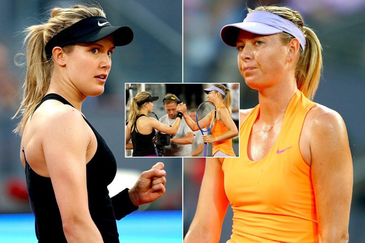 Bouchard và&nbsp;Sharapova từng có lời qua tiếng lại trước đây