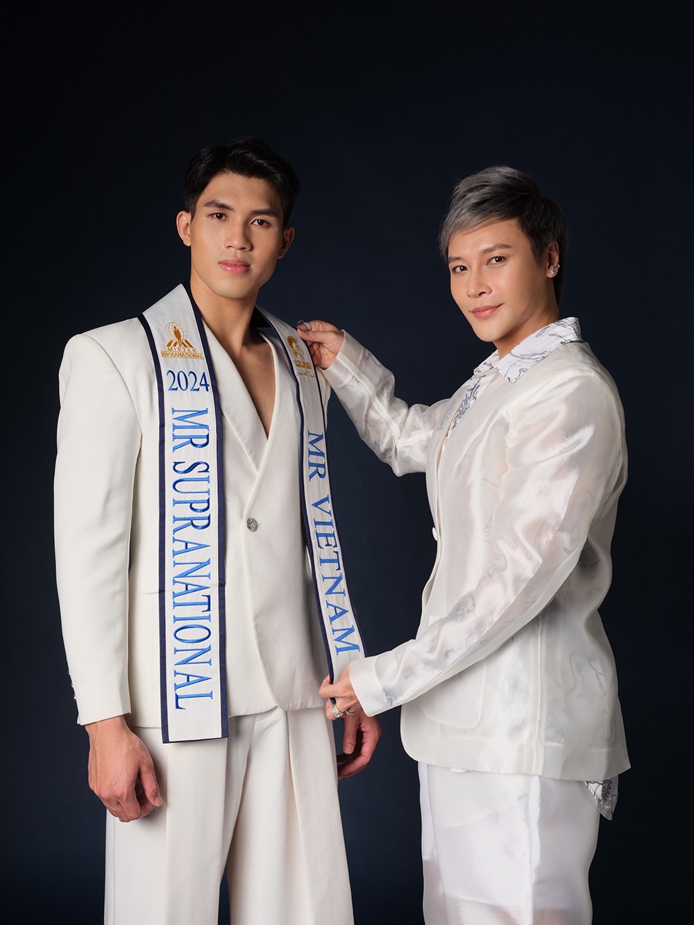 Mister Supranational Vietnam 2024 - Đỗ Quang Tuyển cùng Ông Nguyễn Thanh Tùng (Tùng Jin) - Giám đốc quốc gia cuộc thi Mister Supranational 2024