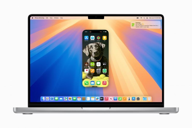 Tính năng phản chiếu (chia sẻ) màn hình của iPhone lên macOS.