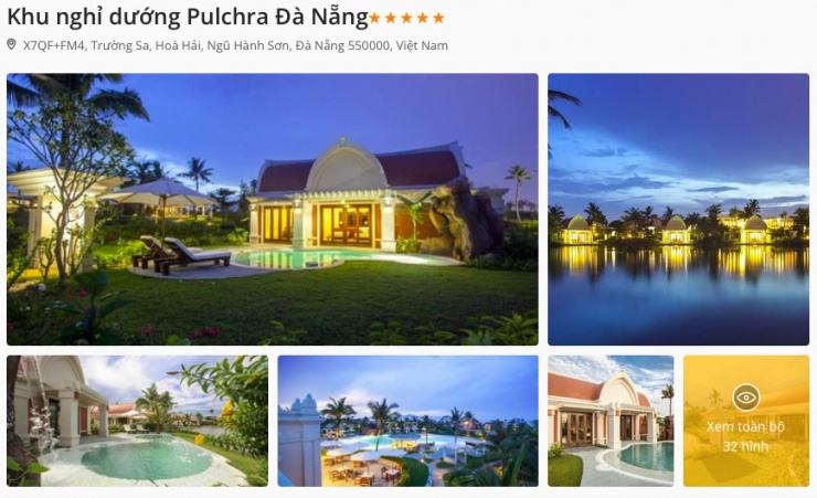 Pulchra Resort đã từng là nơi được nhiều du khách “rỉ tai” nhau đến nghỉ dưỡng ở Resort triệu đô để tận hưởng bờ biển Đà Nẵng xinh đẹp. Ảnh: Chụp màn hình.