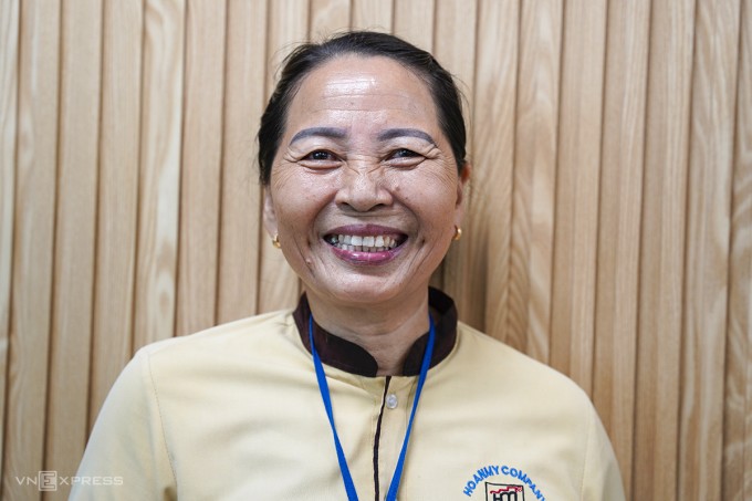 Bà Trần Thị Hường, người vừa nhặt được tài sản 1,4 tỷ đồng trả lại cho du khách. Ảnh: Nguyễn Đông