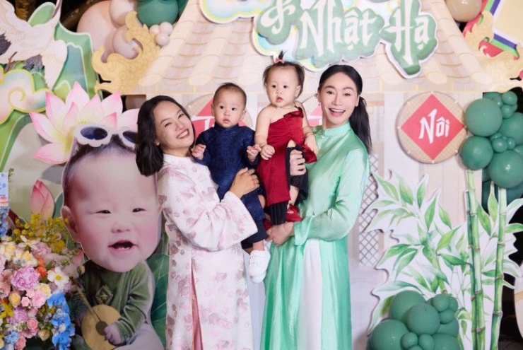 Phương Oanh dọn tiệc thôi nôi hoành tráng cho cặp song sinh, chuẩn dáng "phu nhân cá mập" với bộ trang sức kim cương - 2