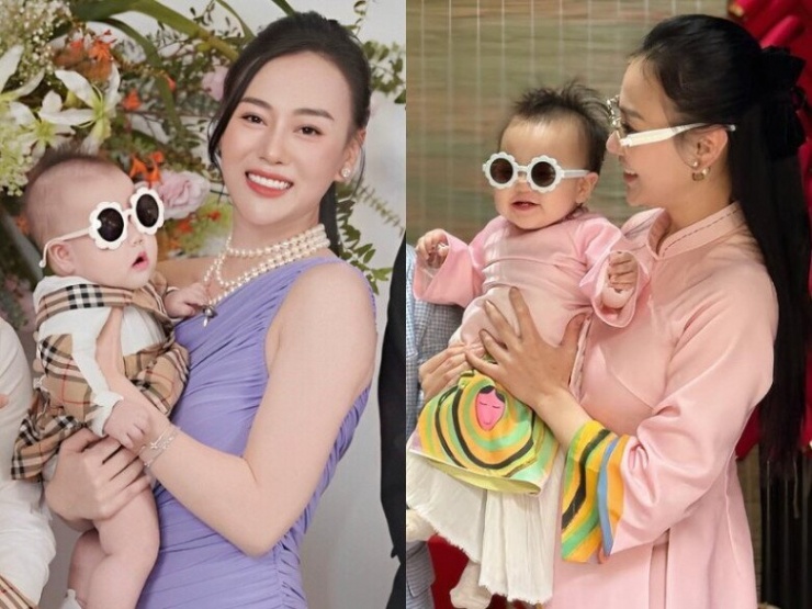 Phương Oanh dọn tiệc thôi nôi hoành tráng cho cặp song sinh, chuẩn dáng "phu nhân cá mập" với bộ trang sức kim cương - 8