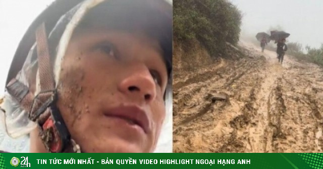 Xúc động thầy giáo vùng cao bùn bắn tận mặt, hướng dẫn trẻ đi học trên đường lầy