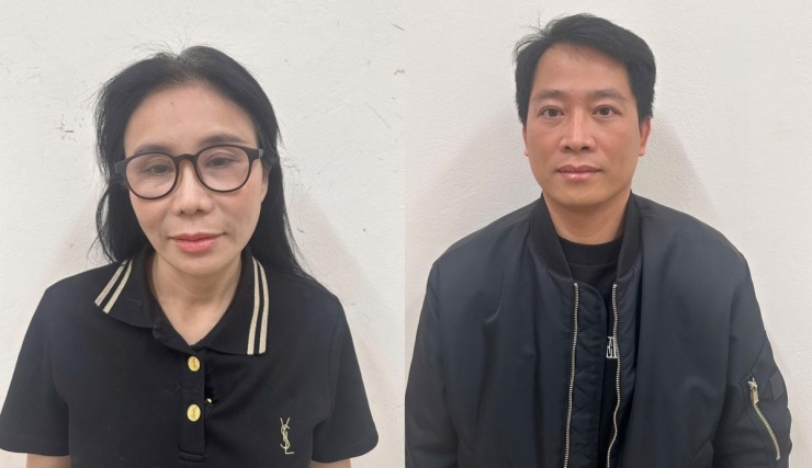 Hai bị can Phan Thị Mai và Hoàng Kim Khánh.&nbsp;