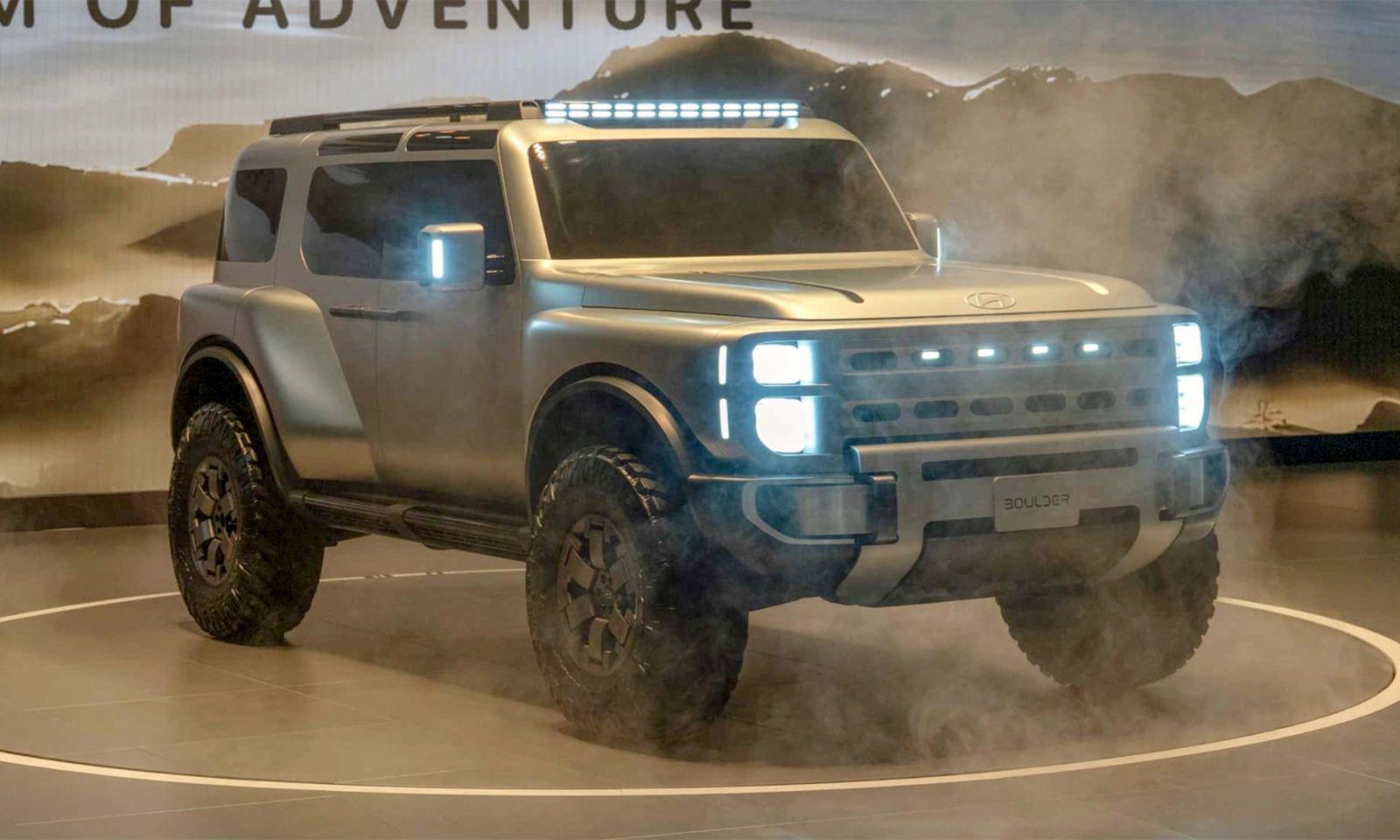 Hãng xe Hàn Quốc Hyundai đã chính thức giới thiệu mẫu Boulder Concept.