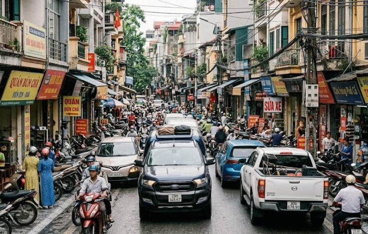 Với kích thước cồng kềnh cùng mức tiêu thụ nhiên liệu diesel cao, xe bán tải có thể không còn là phương tiện được khuyến khích trong đô thị. Ảnh minh hoạ