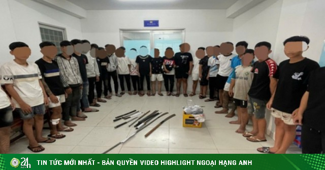 Hơn 20 thanh thiếu niên mang hung khí hỗn chiến sau mâu thuẫn trên mạng