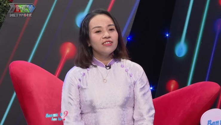 Chị Uyên từng trải qua một lần đò. Ảnh cắt từ clip 