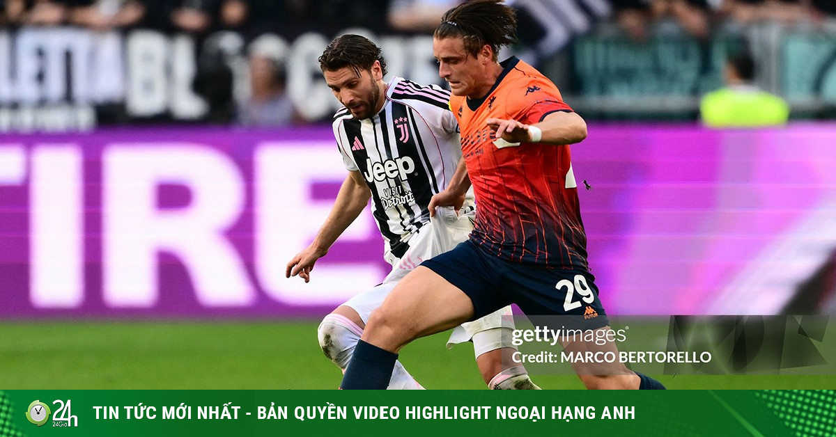 Kết quả bóng đá Juventus - Genoa: "Kẻ đóng thế" hóa người hùng, áp sát top 4 (Serie A)