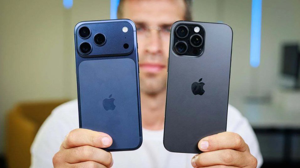 iPhone 17 Pro Max và iPhone 16 Pro Max.