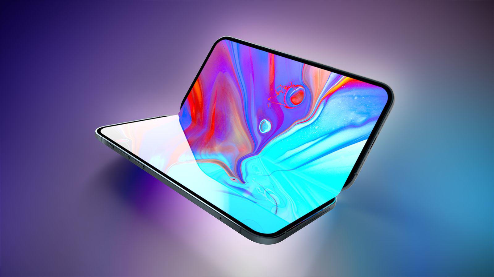 Ảnh concept iPhone màn hình gập.