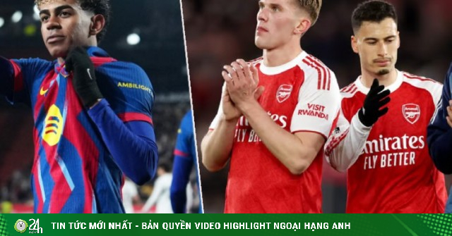 Barca lo Yamal "tàng hình" trước Atletico, Arsenal phải thắng đẹp ở Cúp C1 (Clip 1 phút)
