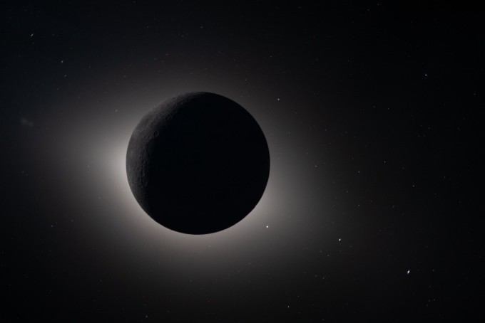Nhật thực nhìn từ tàu Orion của nhiệm vụ Artemis II ngày 6/4. Ảnh: NASA