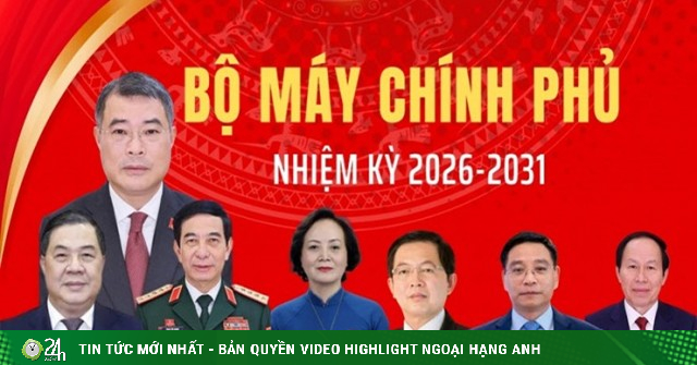 Bộ máy Chính phủ nhiệm kỳ 2026-2031