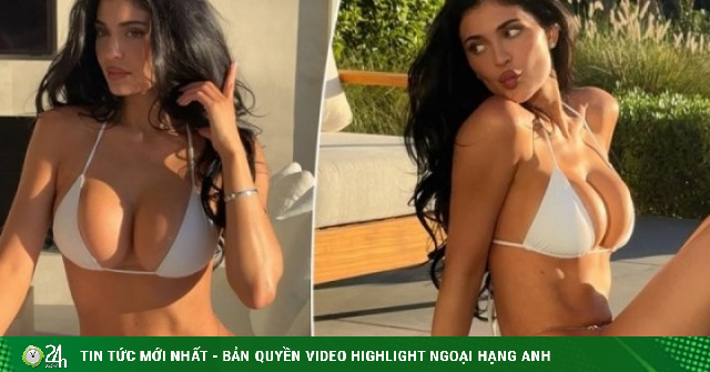 Kylie Jenner khoe dáng nóng bỏng với bikini siêu nhỏ