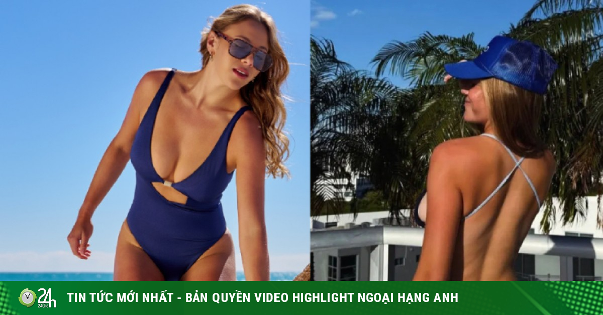 Mỹ nhân tennis "siêu vòng 1" khiến fan không nhận ra khi diện bikini táo bạo