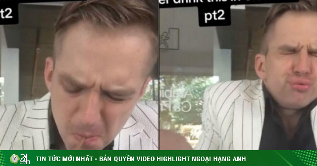 Clip anh Tây rùng mình khi uống cà phê đen Việt Nam khiến dân mạng cười bò