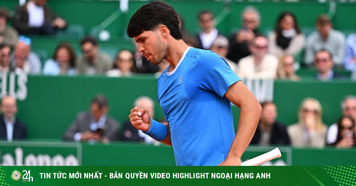 Video tennis Alcaraz - Etcheverry: Set 1 tốc hành (Monte Carlo)